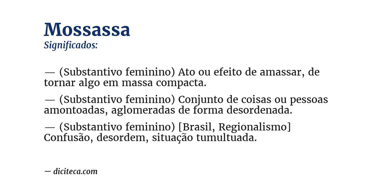 Significado de mossassa