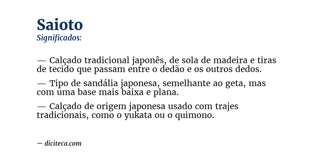 Significado de saioto