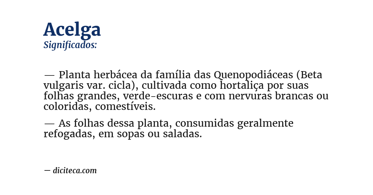 Significado de acelga