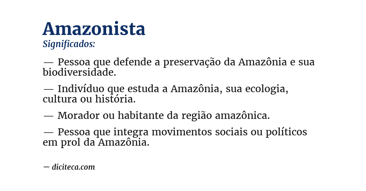 Significado de amazonista
