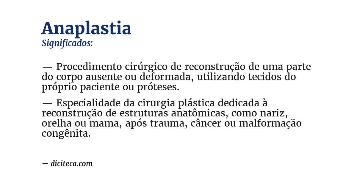Significado de anaplastia