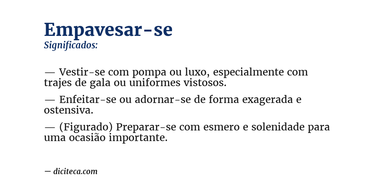 Significado de empavesar-se