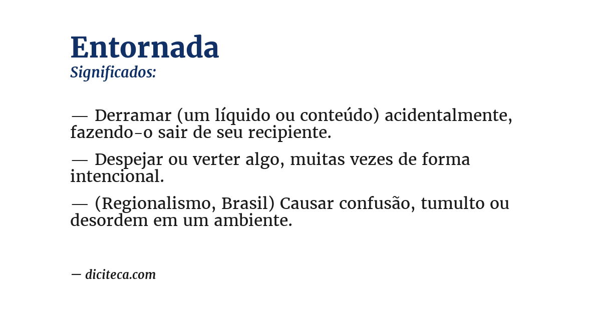 Significado de entornada