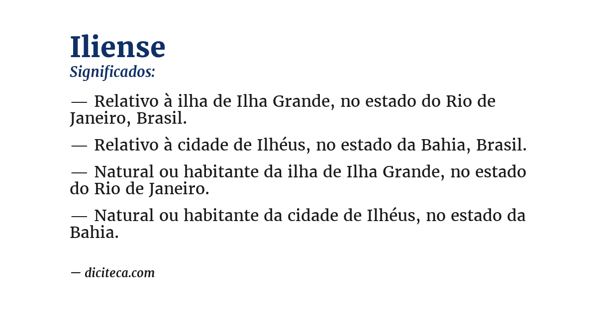 Significado de iliense