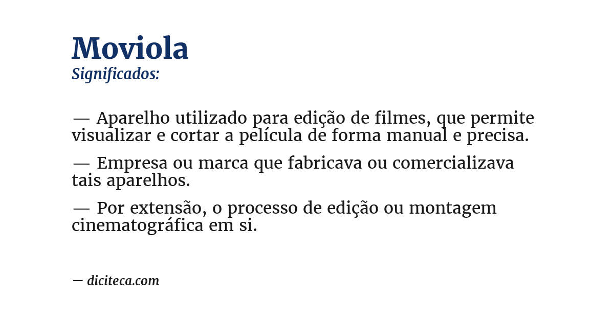 Significado de moviola