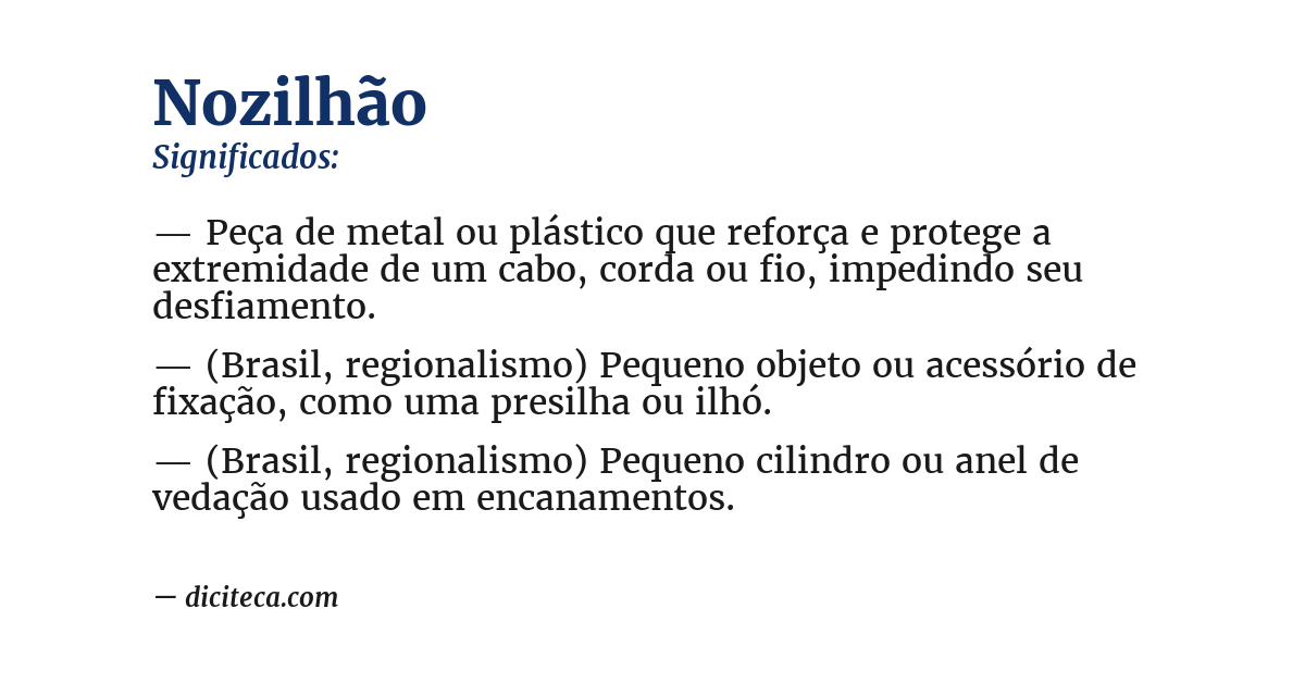Significado de nozilhão