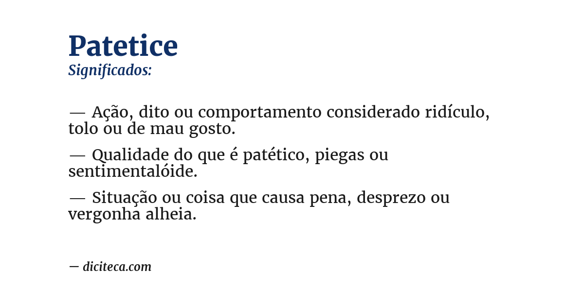 Significado de patetice
