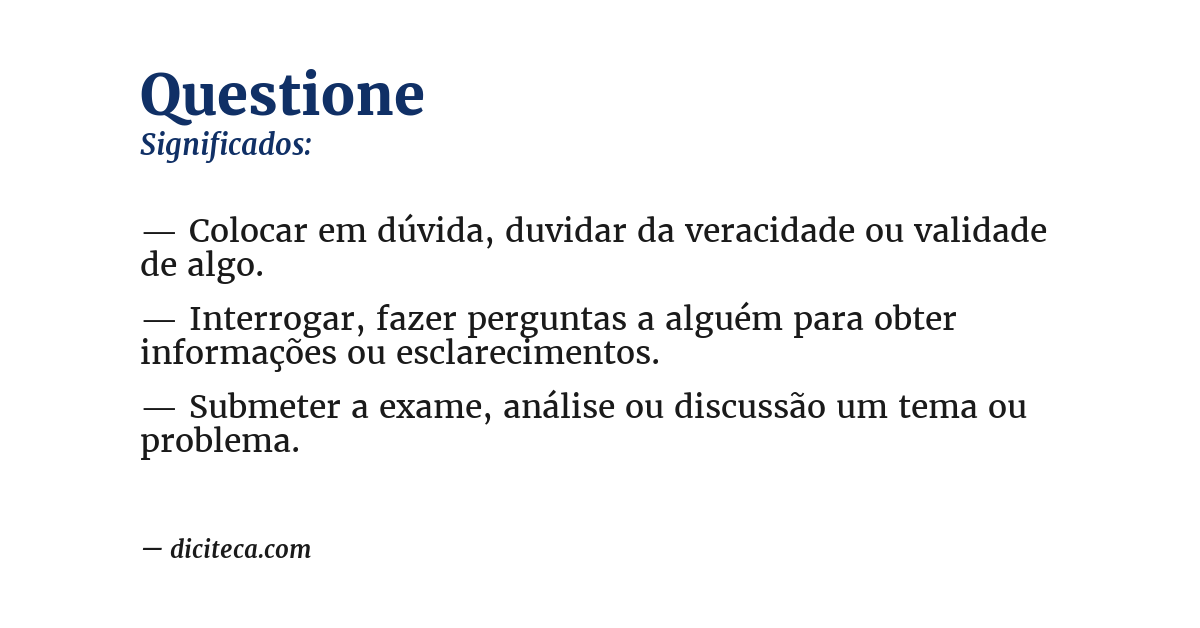 Significado de questione