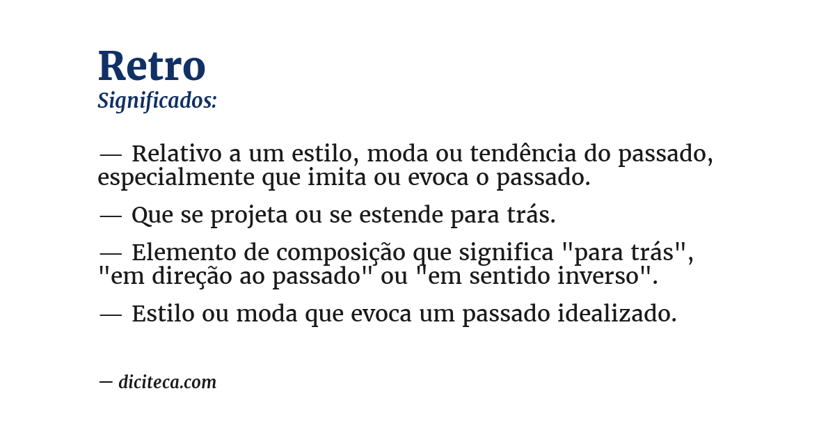 Significado de retro