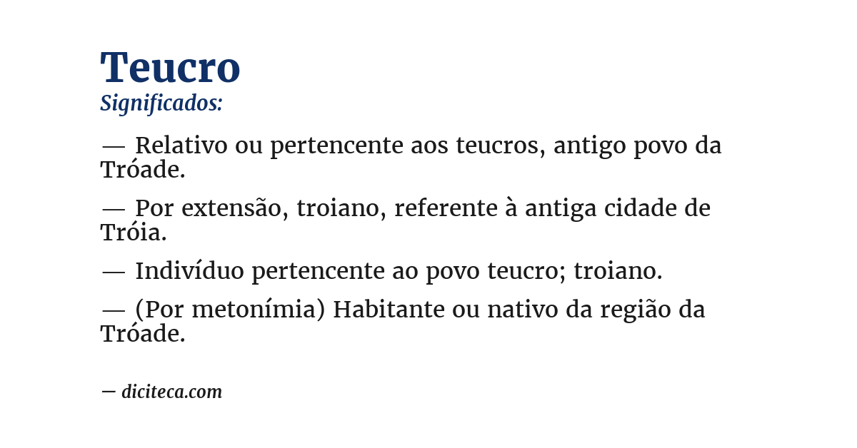 Significado de teucro