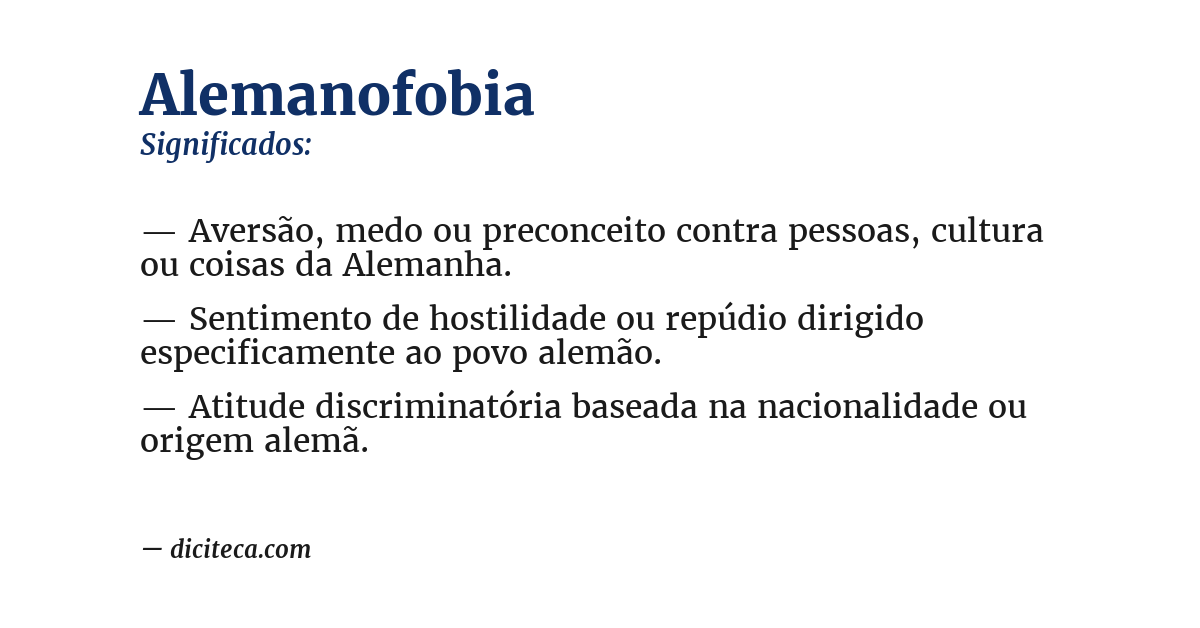 Significado de alemanofobia