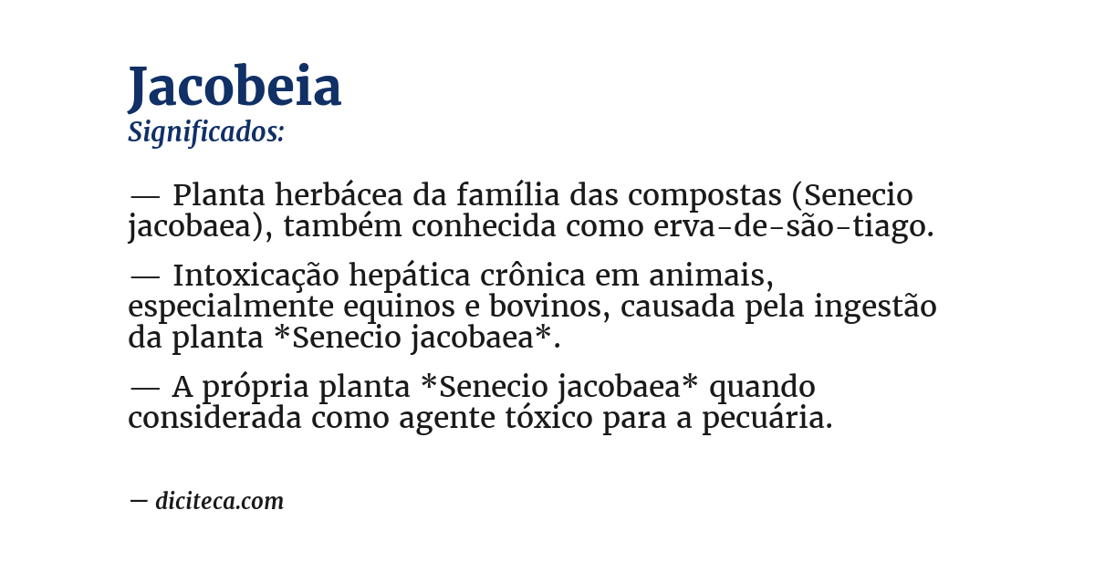 Significado de jacobeia