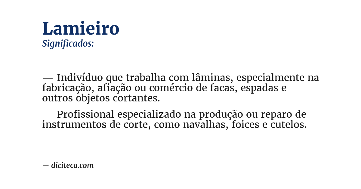 Significado de lamieiro