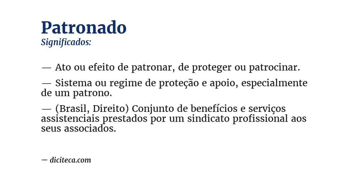Significado de patronado