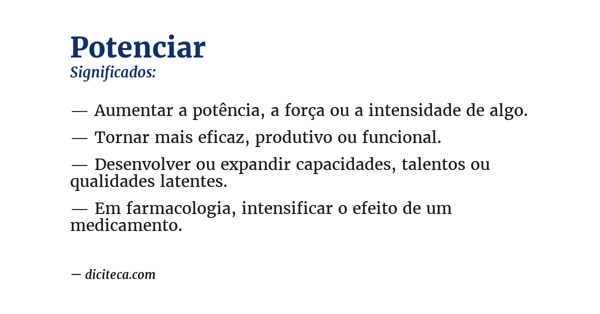 Significado de potenciar