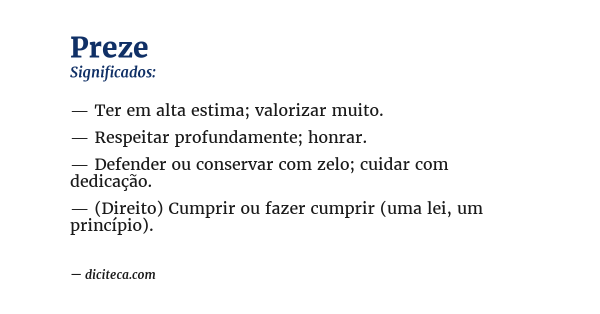 Significado de preze