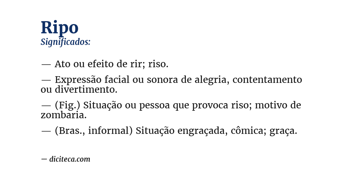 Significado de ripo
