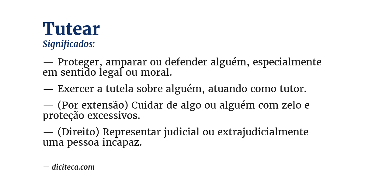 Significado de tutear