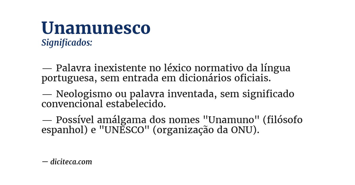 Significado de unamunesco