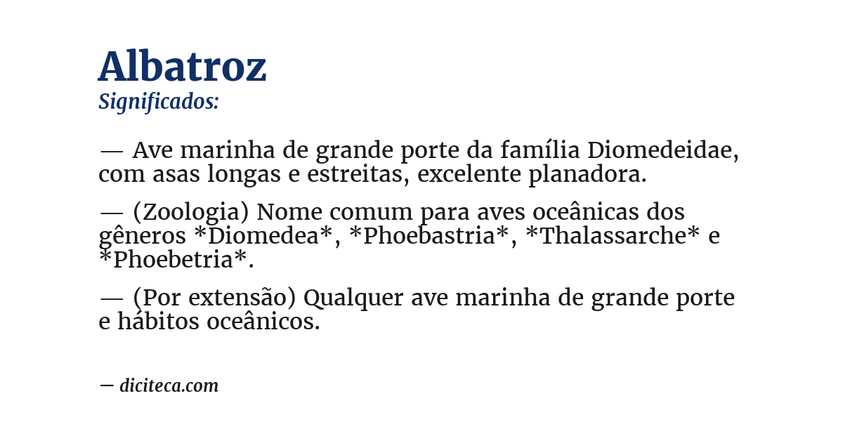 Significado de albatroz