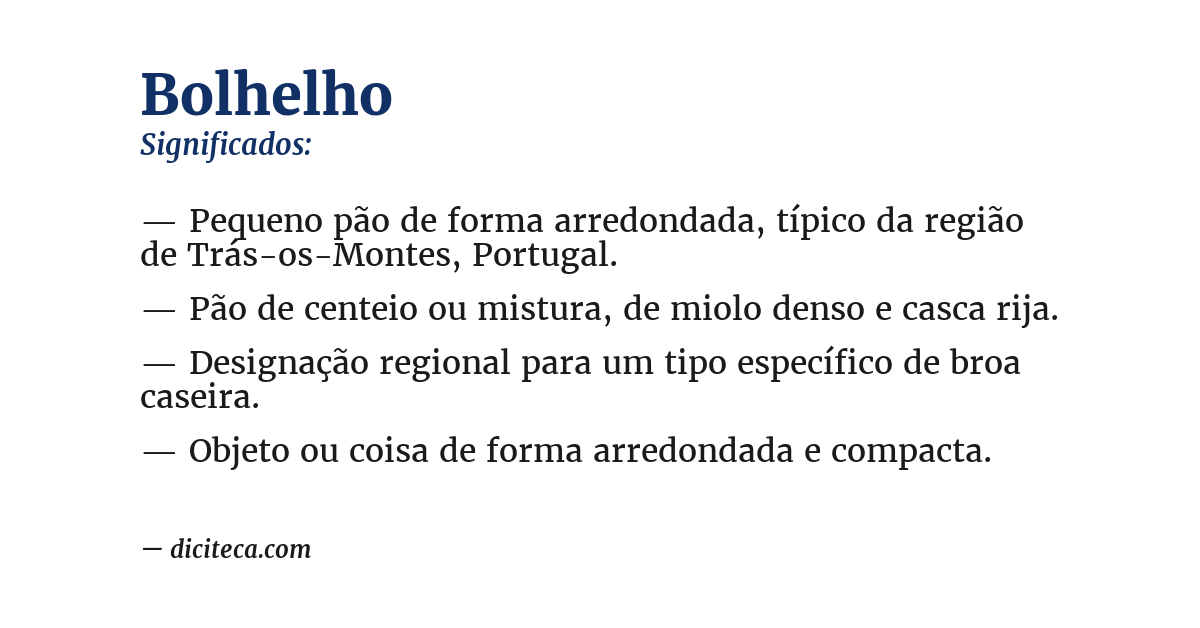 Significado de bolhelho