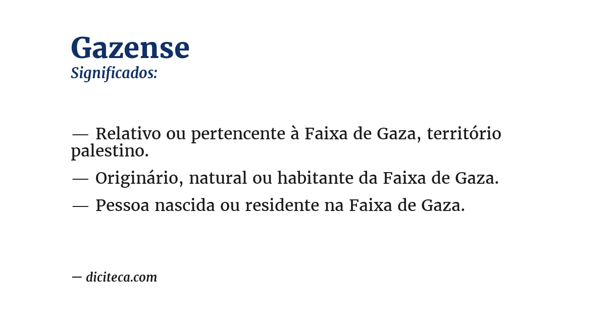 Significado de gazense