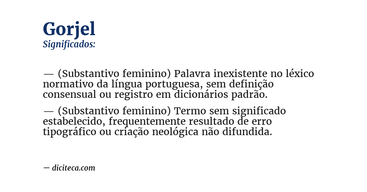 Significado de gorjel