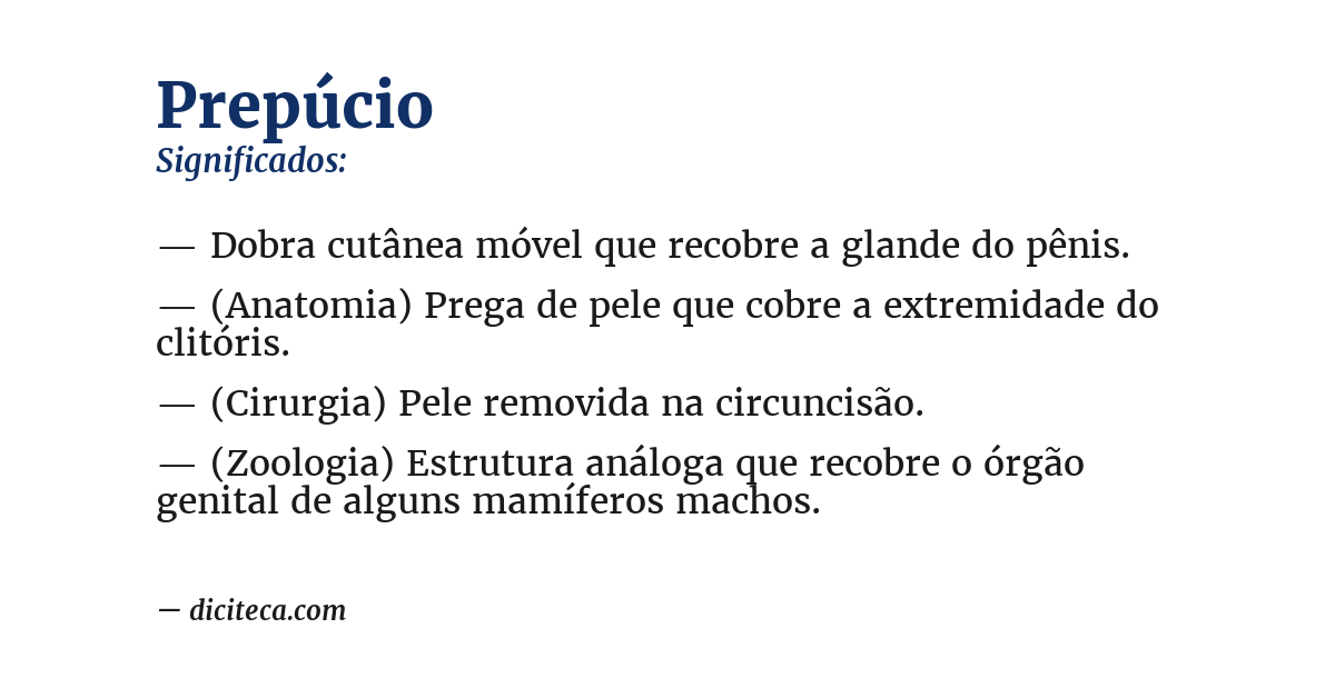 Significado de prepúcio