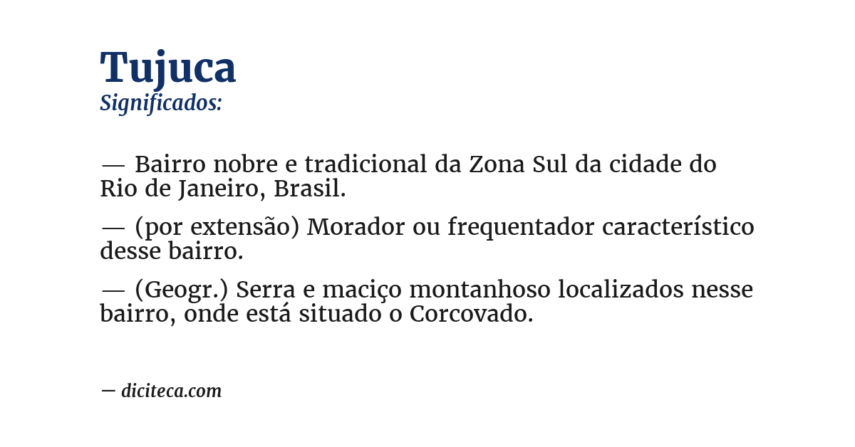 Significado de tujuca