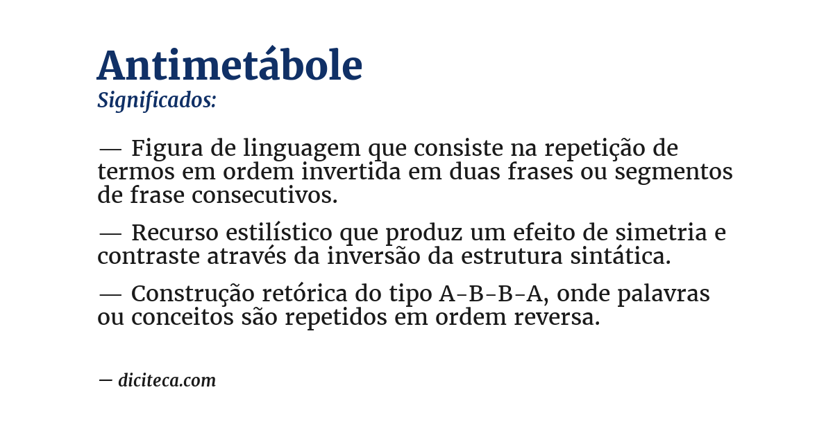 Significado de antimetábole