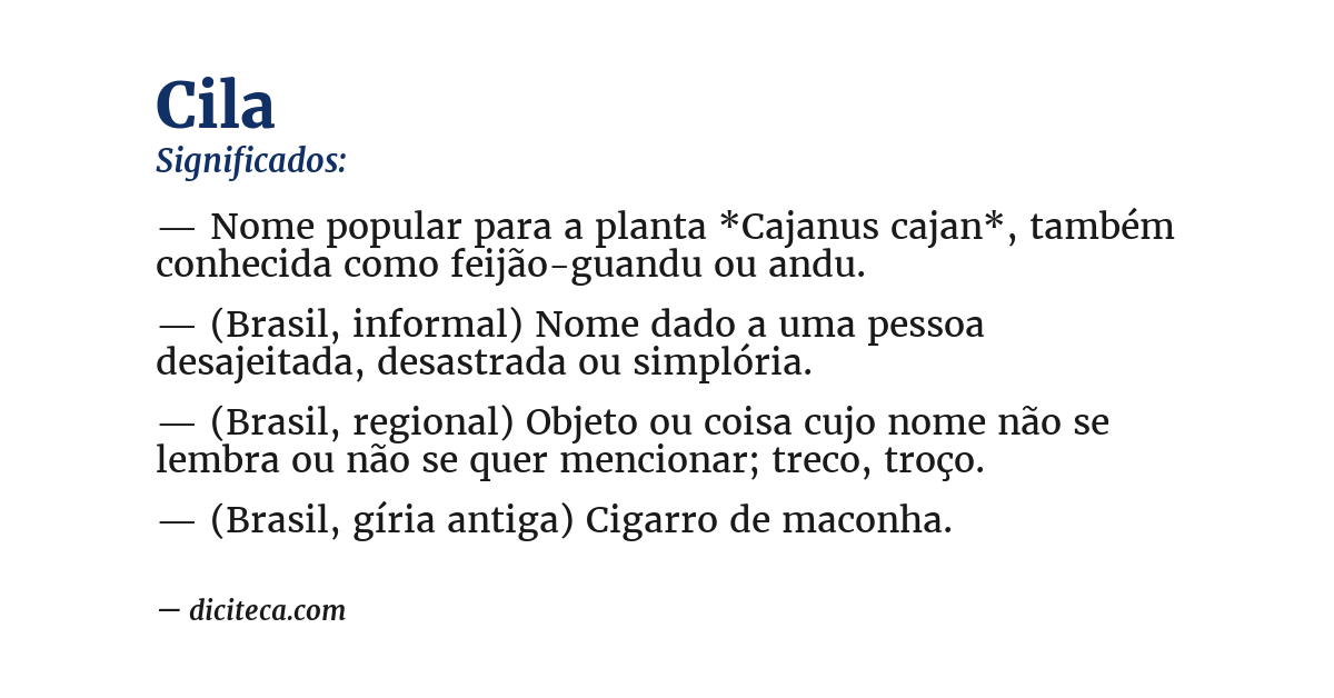 Significado de cila