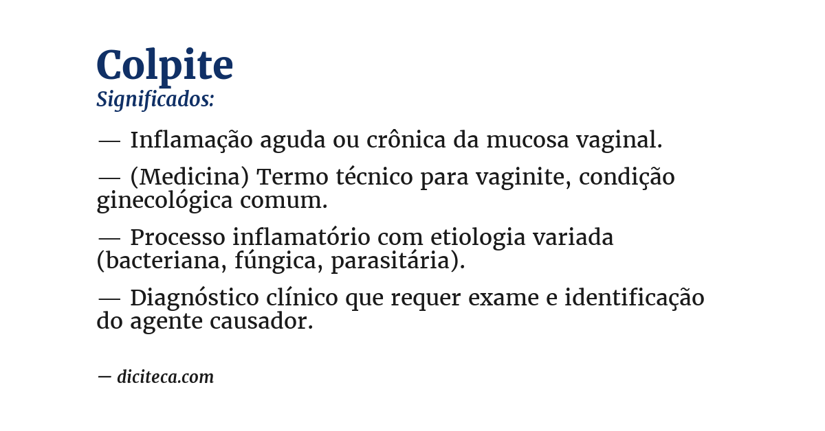 Significado de colpite