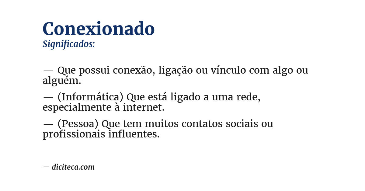 Significado de conexionado