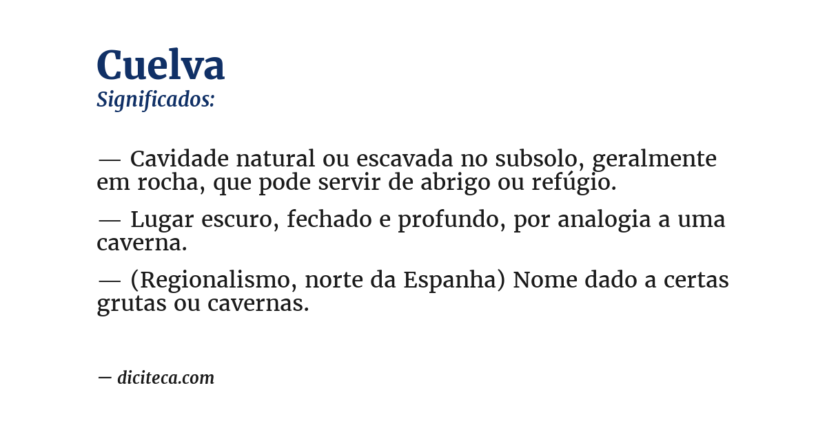 Significado de cuelva