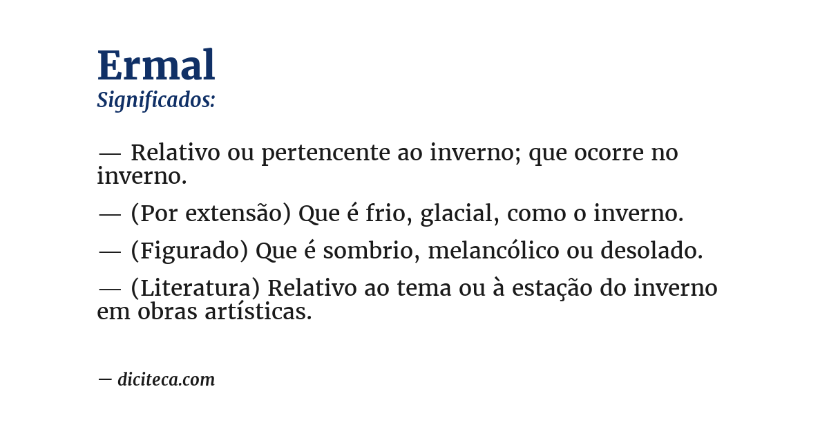 Significado de ermal