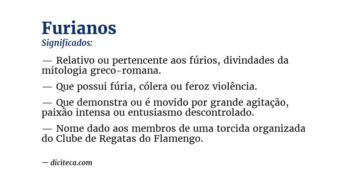 Significado de furianos