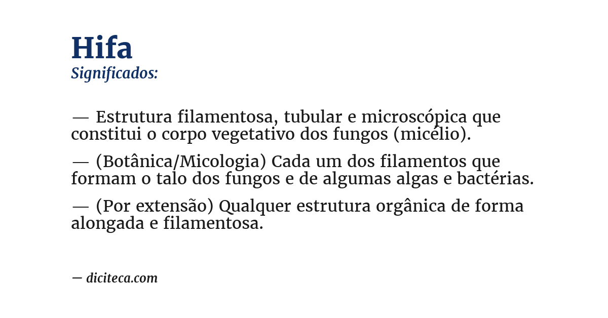 Significado de hifa