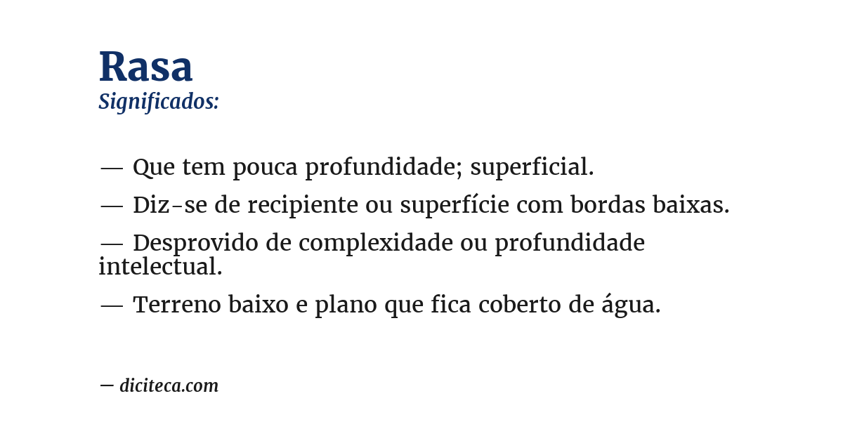 Significado de rasa