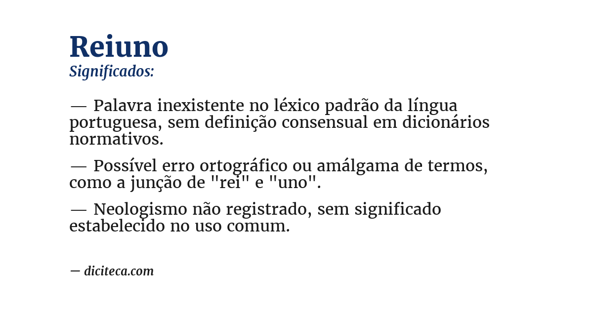 Significado de reiuno