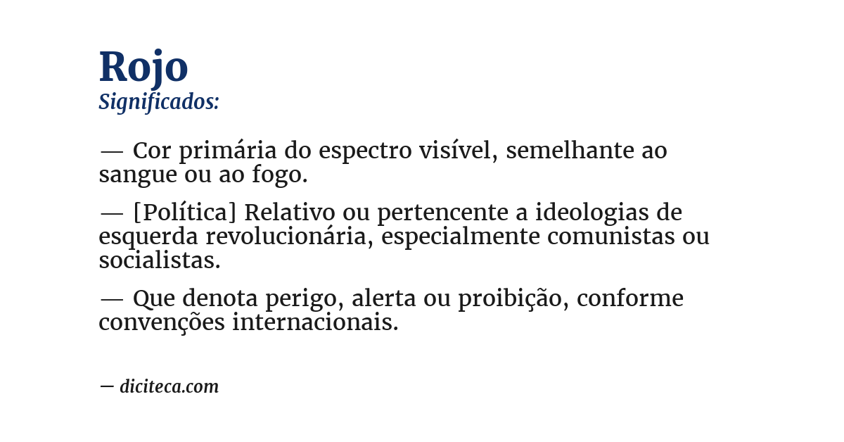 Significado de rojo