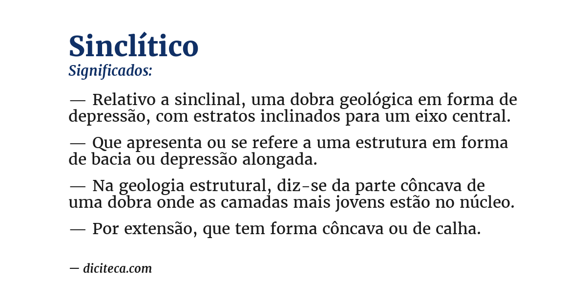 Significado de sinclítico