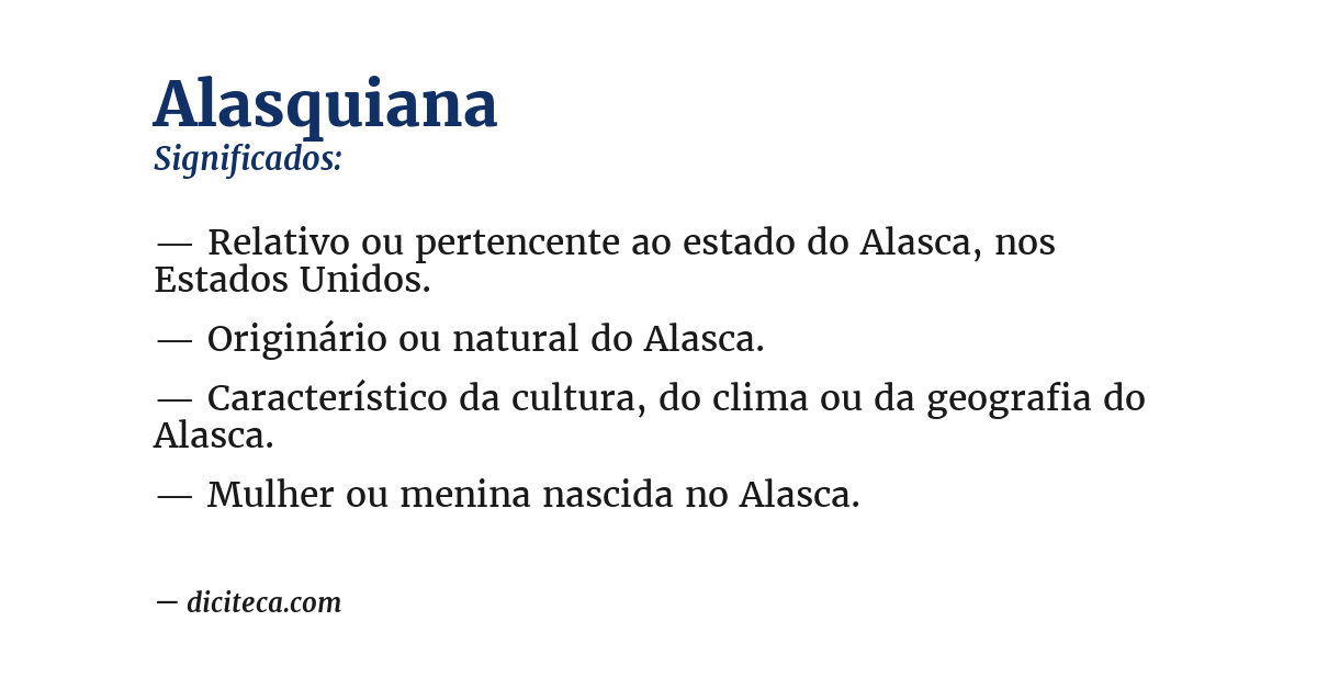 Significado de alasquiana