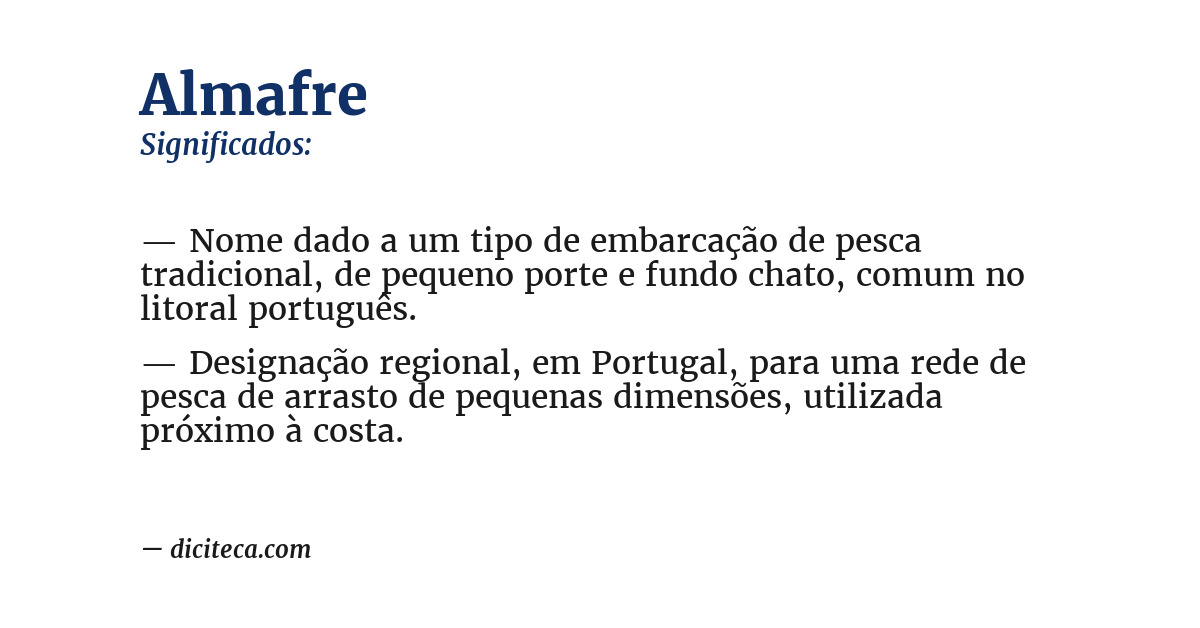 Significado de almafre