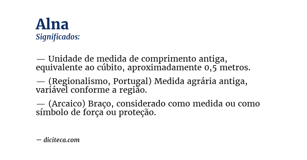Significado de alna
