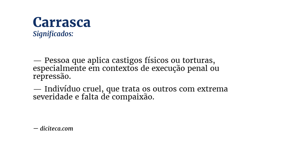 Significado de carrasca
