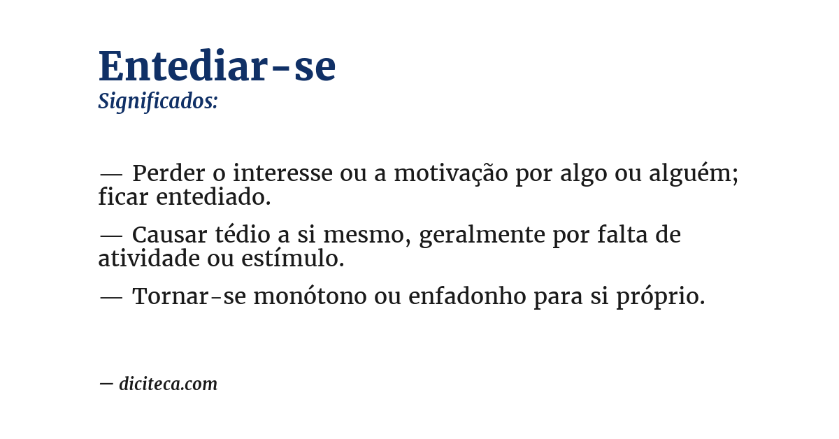 Significado de entediar-se