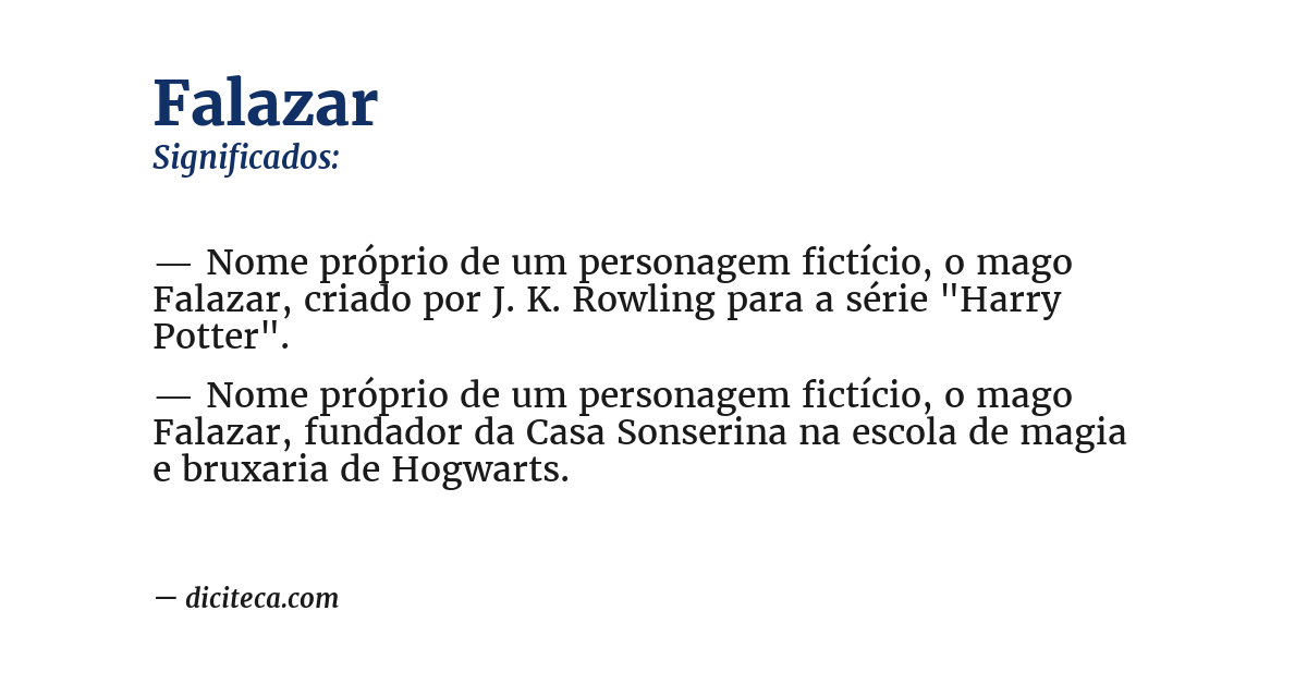 Significado de falazar