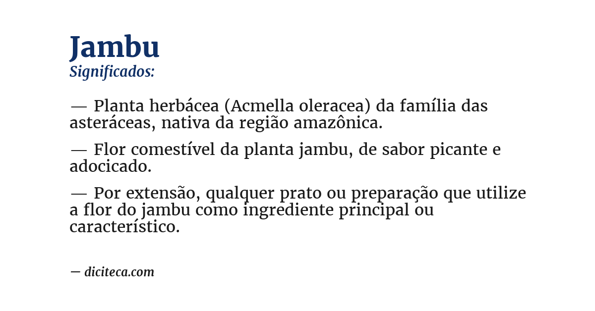 Significado de jambu