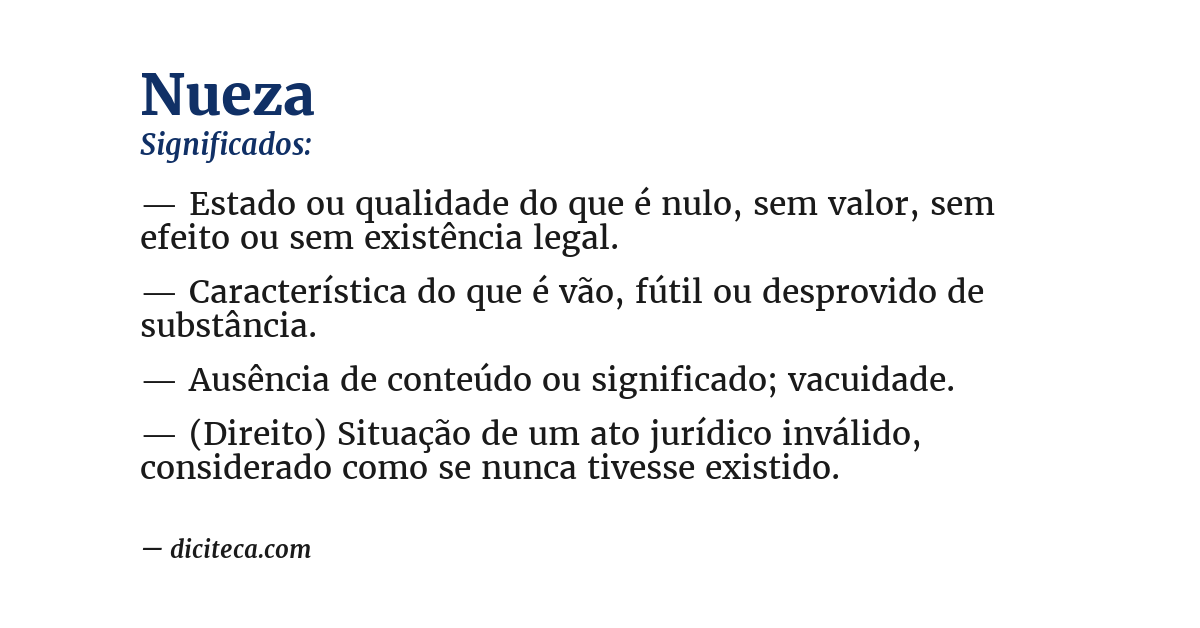 Significado de nueza