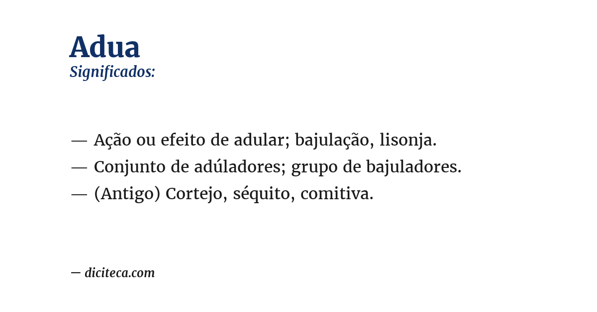 Significado de adua